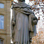 King Rene d'Anjou of Jerusalem (1409-1480 AD) statue in Aix-en-Provence (19th century)