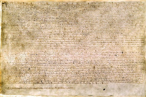 Knights Templar Magna Carta of 1215 AD, original version, British Museum