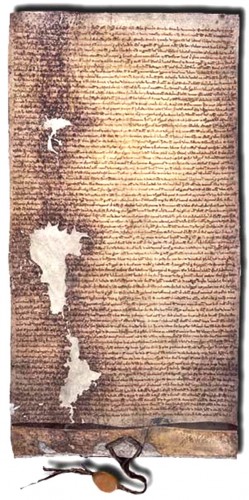 Knights Templar Magna Carta of 1225 AD, English Law version