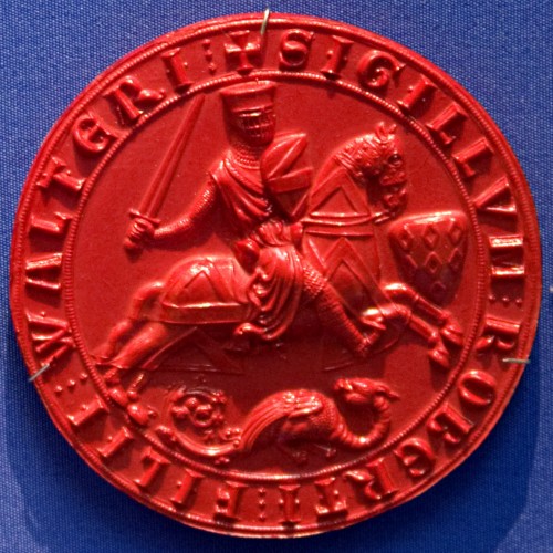 Knights Templar Impression of Seal of Robert Fitzwalter ca.1213-1219 AD, British Museum