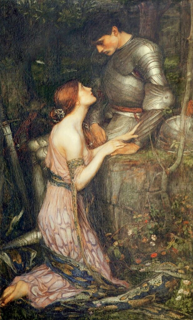 "Lamia and the Soldier", painting by John Waterhouse (ca. 1905 AD)