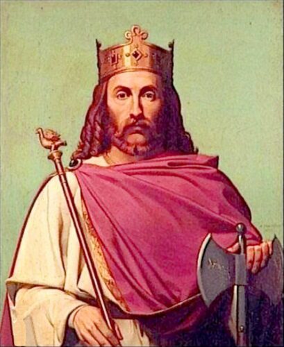 The last Merovingian King Childeric III, deposed in 752 AD for lacking royal lineage, exposing the Pseudo-Merovingian "Secret Bloodline of Jesus" Hoax