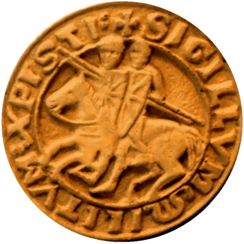 Templar Seal of the Grand Mastery (1158 AD) featuring the Two Horsemen